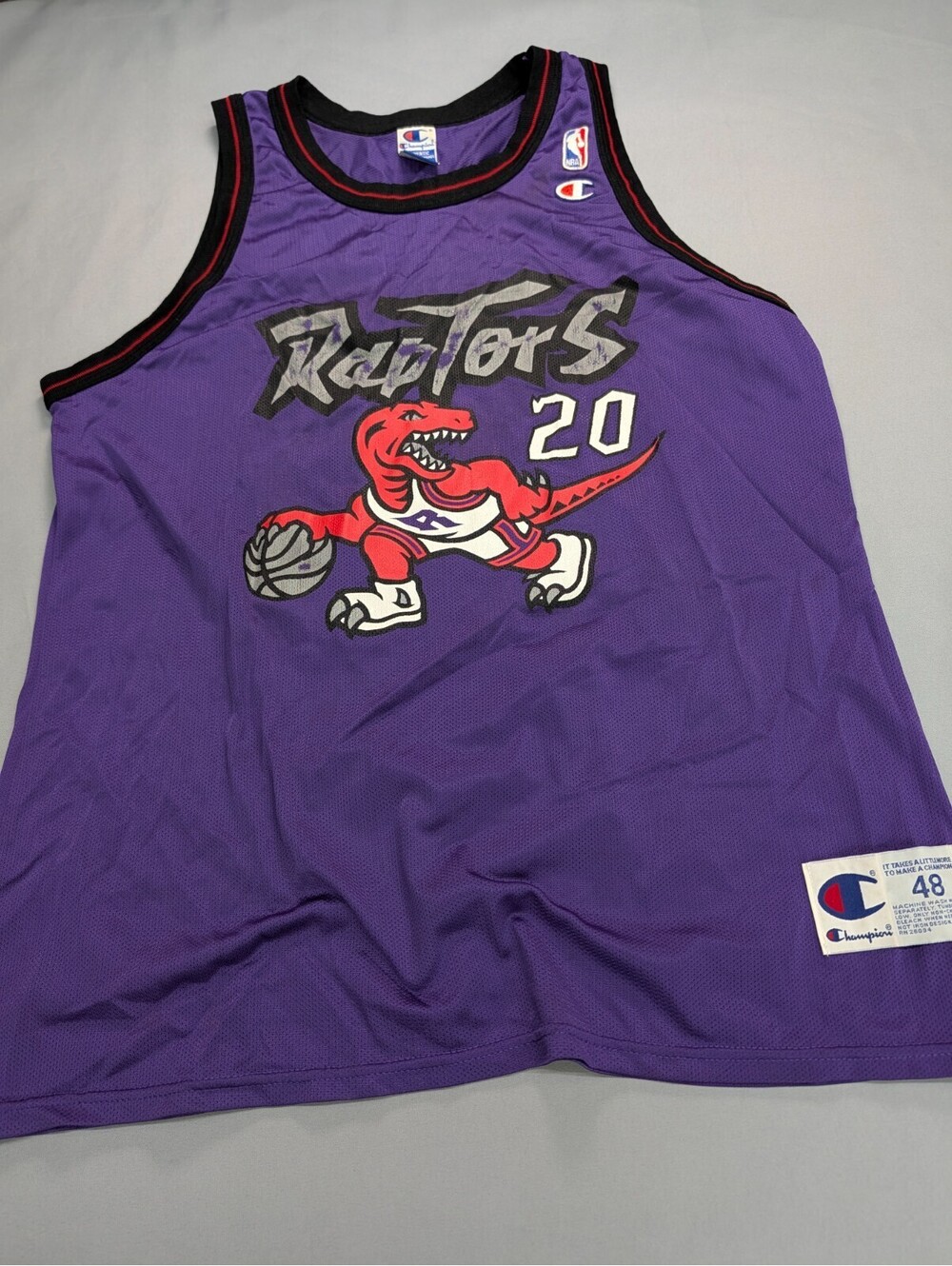 Toronto Raptors Damon Stoudamire Champion Jersey Purple 48
